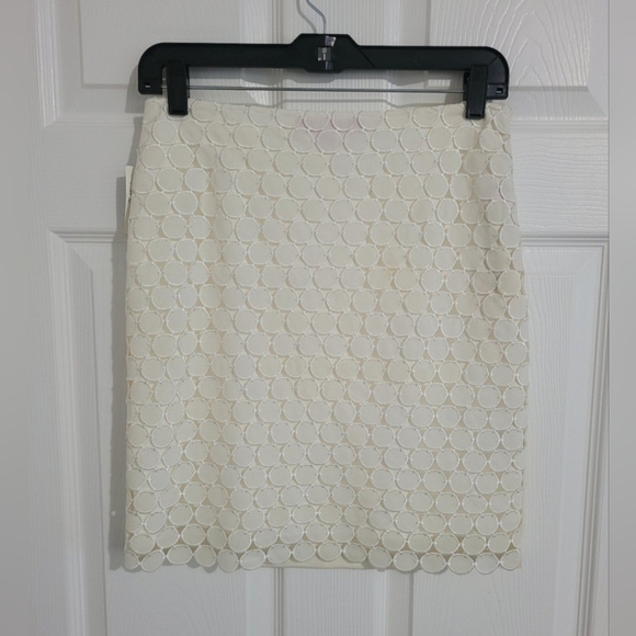 NEW Catherine Malandrino Harriet Style Skirt Size 0 Ivory White Mini Length - Picture 1 of 12